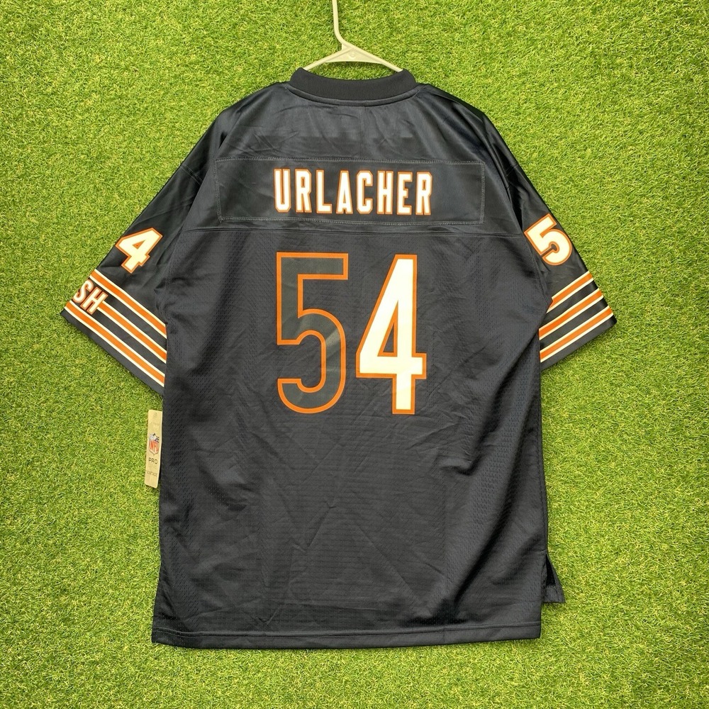 Brian Urlacher Chicago Bears Jersey Mens Large #54 Navy Home Blank Football
